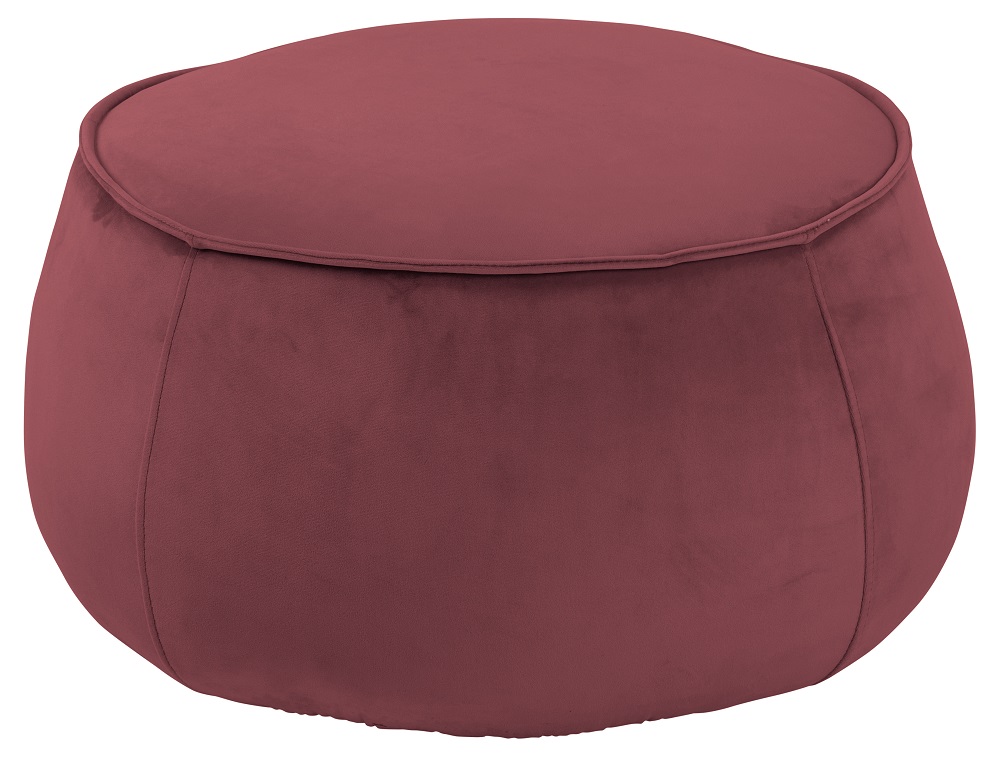 Hocker Mie 60-76AC Korallenfarbend Sitzhocker Polsterhocker Sitzkissen Sitz Sitzpolster