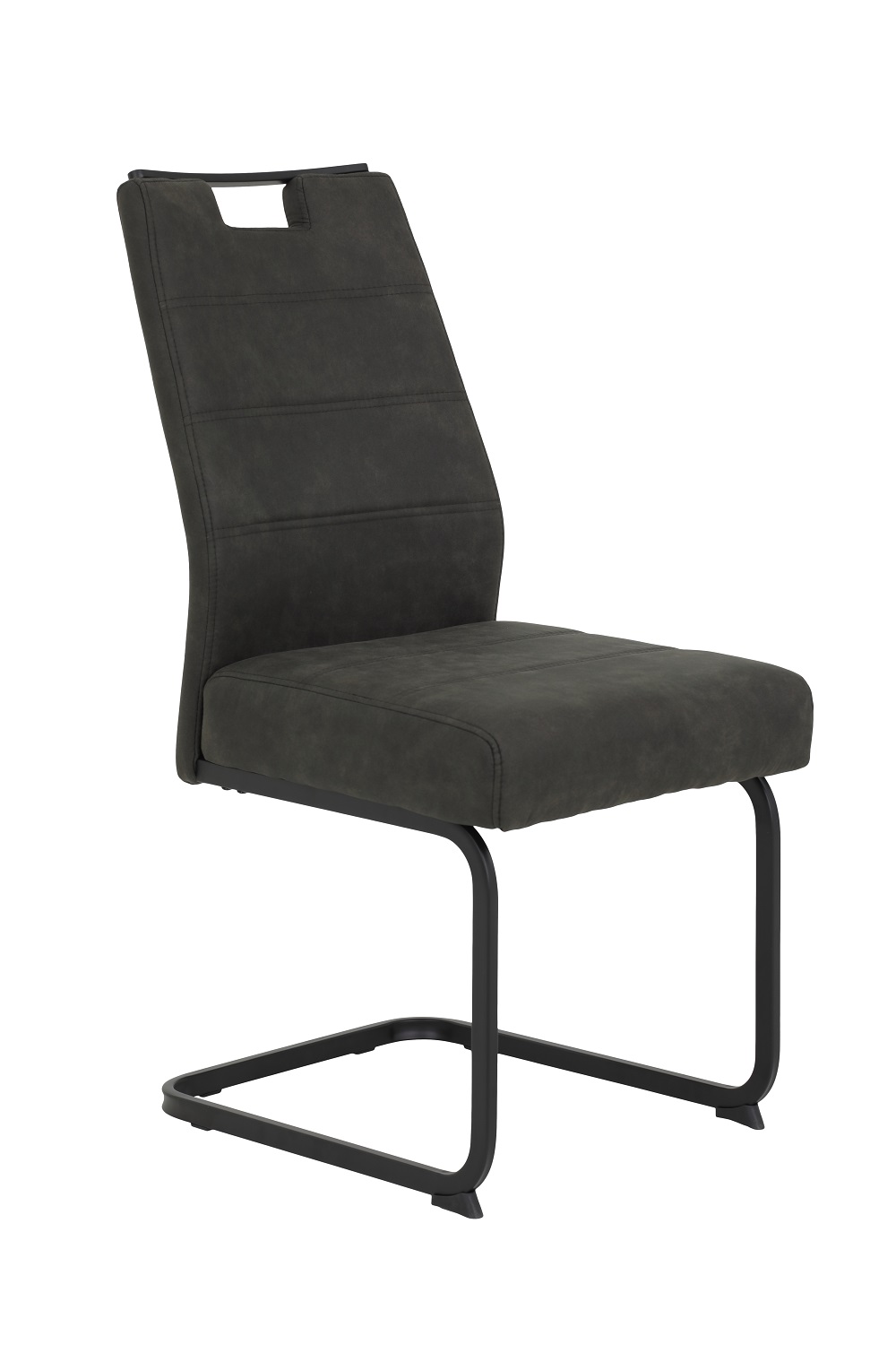 Stuhl Kerstin Anthrazit Schwingstuhl Schwinger Esszimerstuhl Esszimmer Küchenstuhl Küche