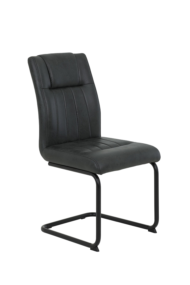 Schwingstuhl Charleen Anthrazit Metallgestell Schwarz Stuhl Esszimmerstuhl Küchenstuhl