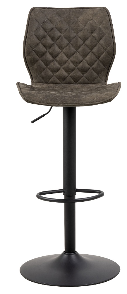 Barhocker Naomi Anthrazit mit Schwarzen Gestell Hocker Barstuhl Thekenstuhl Tresenstuhl