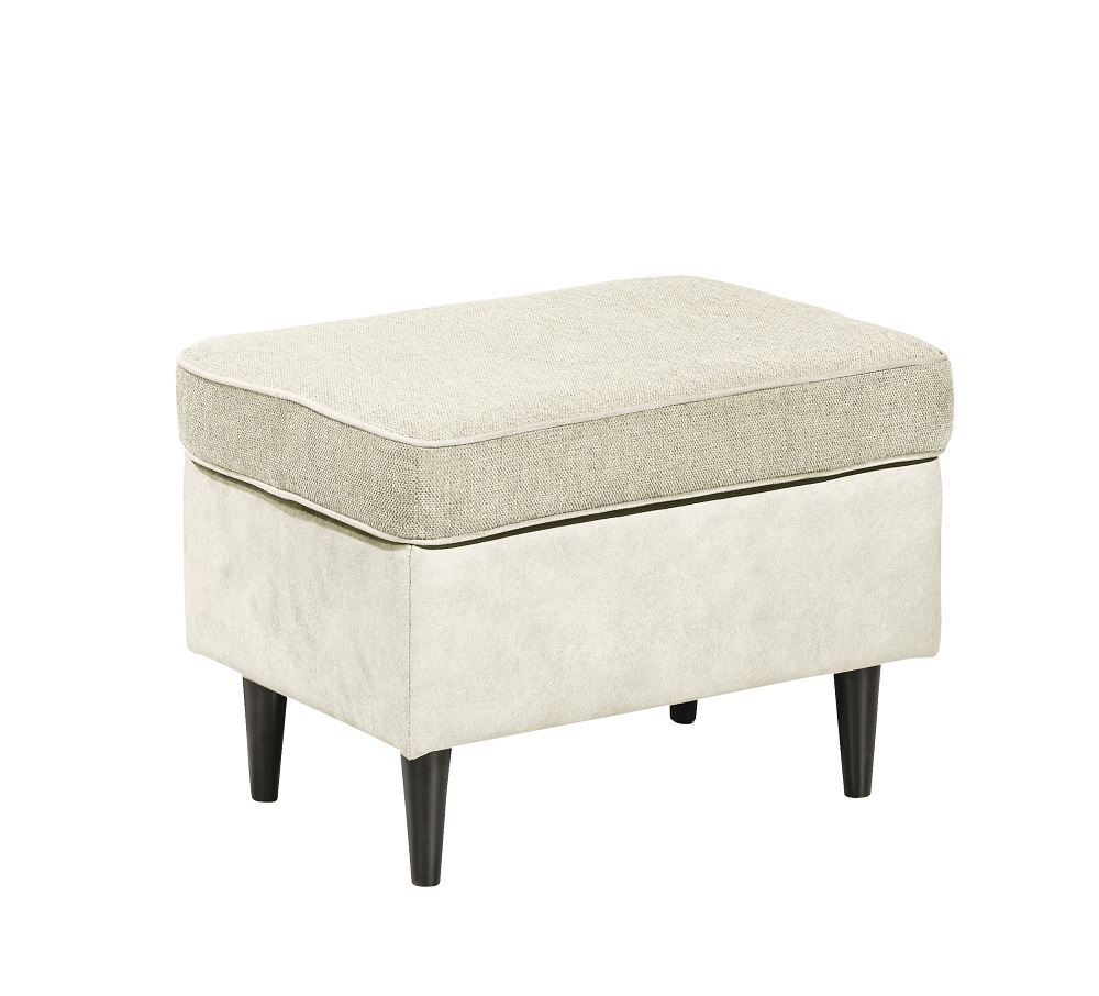 Hocker Oskar Creamfarbend Sitzhocker Fußhocker Wohnzimmerhocker Hocker