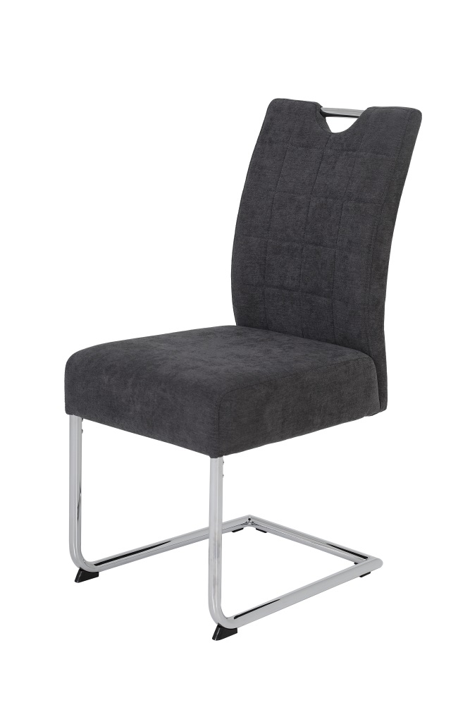 Stuhl Denise Anthrazit Schwingstuhl Schwinger Esszimmerstuhl Esszimmer Küchenstuhl Sitz