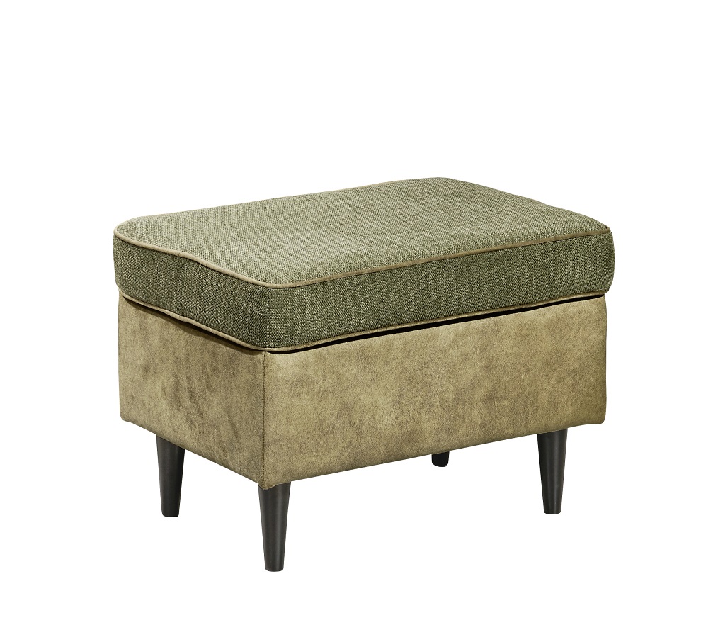 Hocker Oskar Olivfarbend Sitzhocker Fußhocker Wohnzimmerhocker Hocker