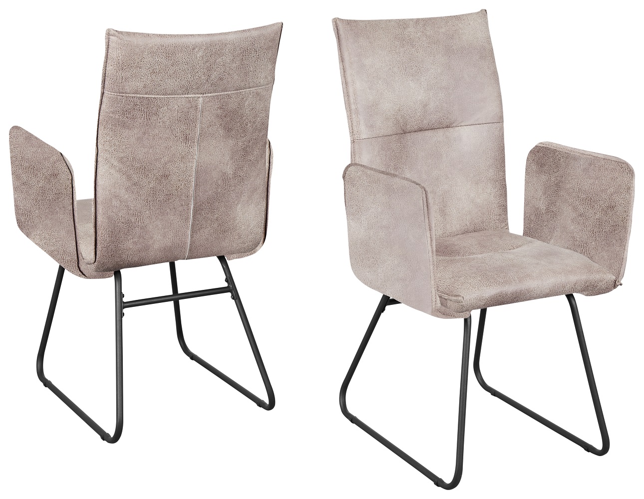 Stuhl Arona 5015-26 Esszimmerstuhl Armlehnstuhl Stoff Metall Küchenstuhl