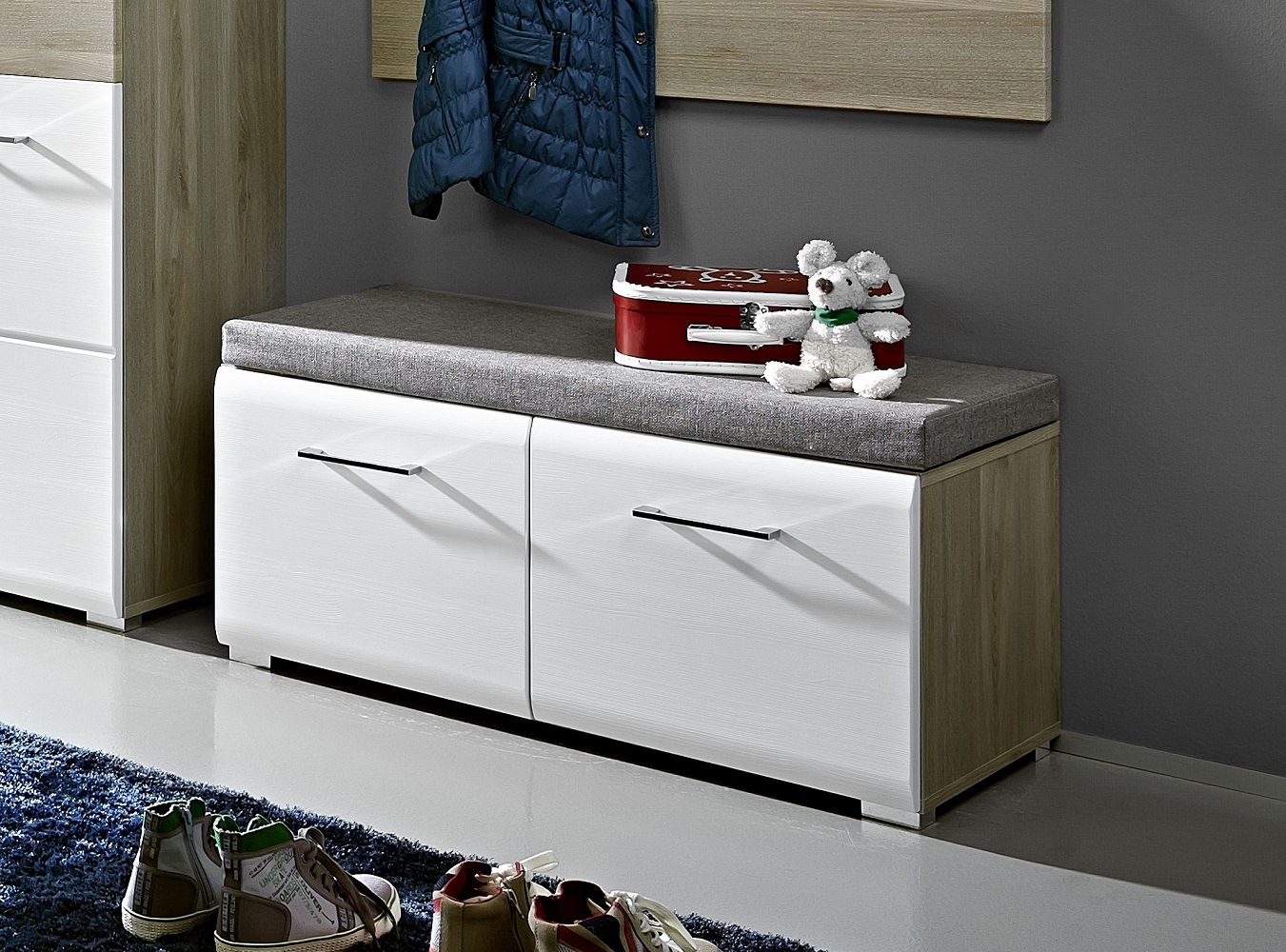 Garderobenbank Funny Bank Garderobe Flurbank Sitzbank Ablagebank Ablage