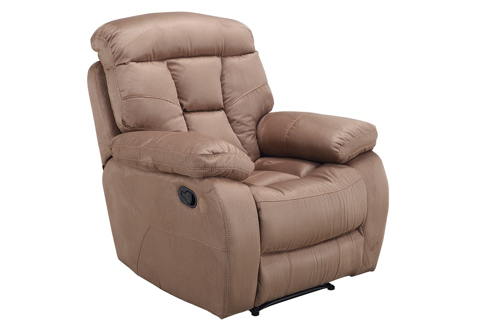 FM-394-1 Sessel Hellbraun mit Relaxfunktion, Relaxsessel, Klappbarer Sessel